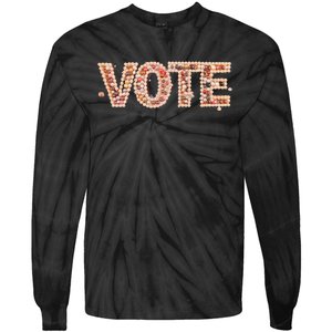 Kamala Harris Pearls To The Polls 1 Vote Pearls To The Polls Vote Tie-Dye Long Sleeve Shirt