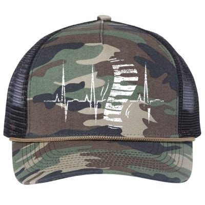 Keyboard Heartbeat Piano Retro Rope Trucker Hat Cap