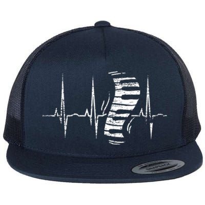 Keyboard Heartbeat Piano Flat Bill Trucker Hat