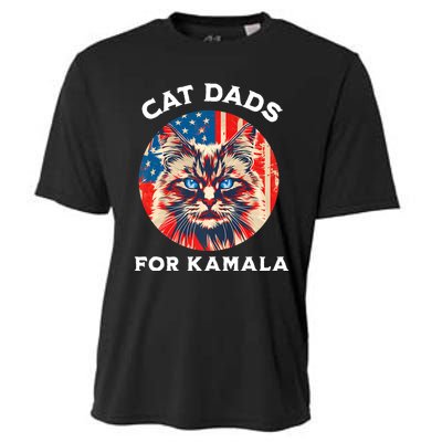 Kamala Harris President 2024 Cat Dads Cat Daddies Cooling Performance Crew T-Shirt