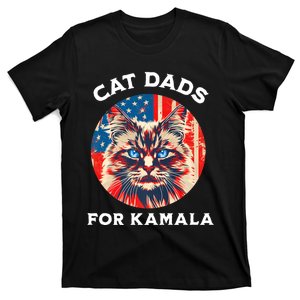 Kamala Harris President 2024 Cat Dads Cat Daddies T-Shirt