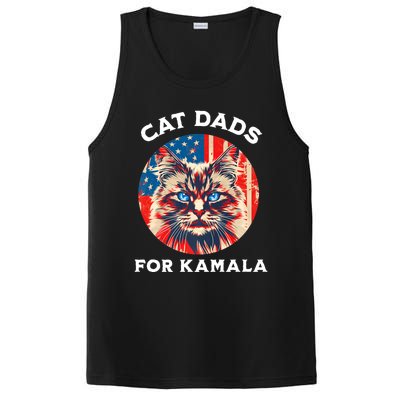 Kamala Harris President 2024 Cat Dads Cat Daddies PosiCharge Competitor Tank