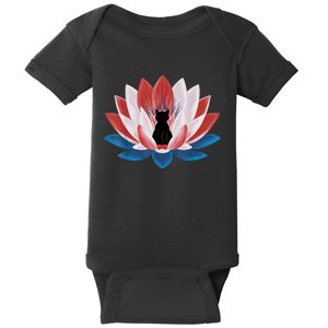 Kamala Harris President Campaign Lotus Childless Cat Lady Baby Bodysuit