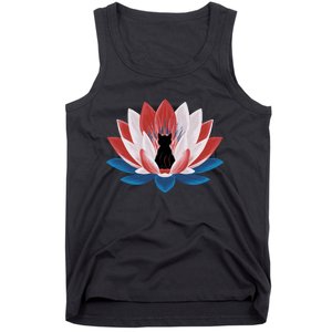 Kamala Harris President Campaign Lotus Childless Cat Lady Tank Top