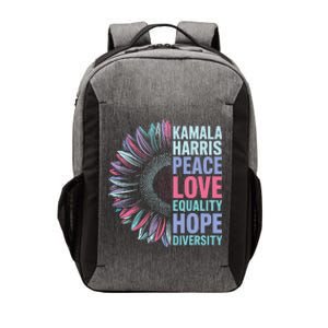 Kamala Harris Peace Love Equality Hope Diversity Vector Backpack