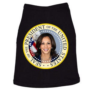 Kamala Harris Presidential Seal Portrait Doggie Tank