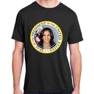 Kamala Harris Presidential Seal Portrait Adult ChromaSoft Performance T-Shirt