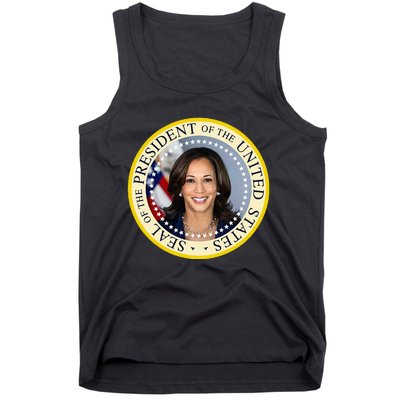 Kamala Harris Presidential Seal Portrait Tank Top