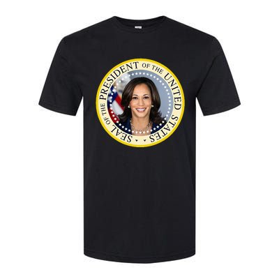 Kamala Harris Presidential Seal Portrait Softstyle CVC T-Shirt