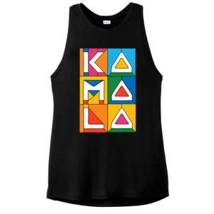 Kamala Harris Quilted 2024 Ladies PosiCharge Tri-Blend Wicking Tank