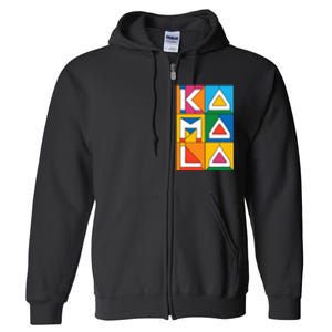 Kamala Harris Quilted 2024 Full Zip Hoodie