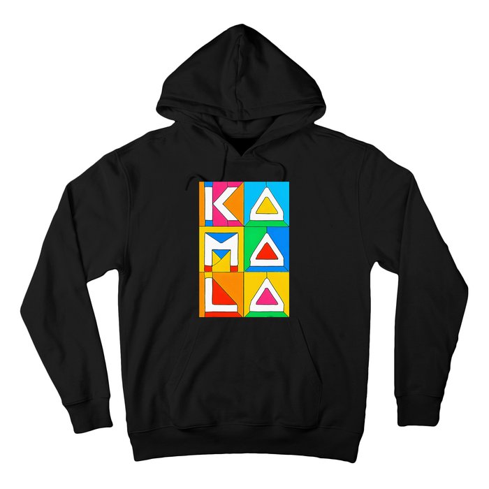 Kamala Harris Quilted Support For Harris 2024 Vote Kamala 24 Hoodie