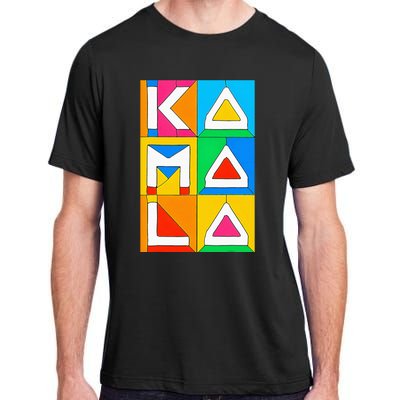 Kamala Harris Quilted Support For Harris 2024 Vote Kamala 24 Adult ChromaSoft Performance T-Shirt