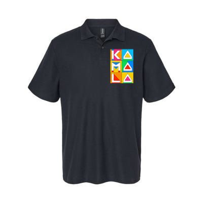 Kamala Harris Quilted Support For Harris 2024 Vote Kamala 24 Softstyle Adult Sport Polo