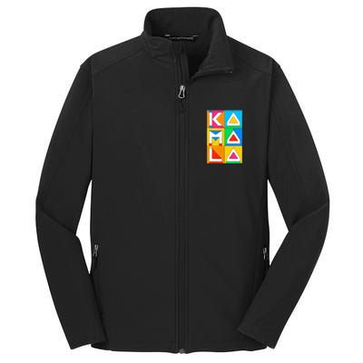 Kamala Harris Quilted Support For Harris 2024 Vote Kamala 24 Core Soft Shell Jacket