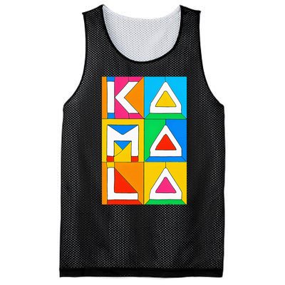 Kamala Harris Quilted Support For Harris 2024 Vote Kamala 24 Mesh Reversible Basketball Jersey Tank