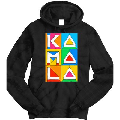 Kamala Harris Quilted Support For Harris 2024 Vote Kamala 24 Tie Dye Hoodie