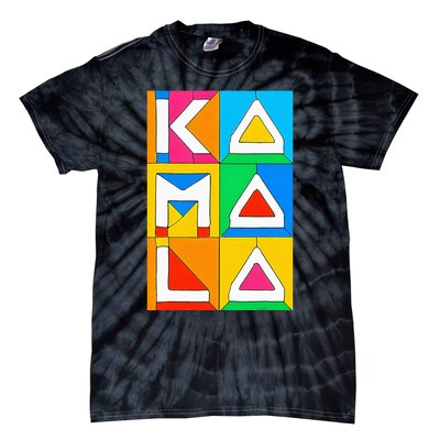 Kamala Harris Quilted Support For Harris 2024 Vote Kamala 24 Tie-Dye T-Shirt