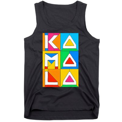 Kamala Harris Quilted Support For Harris 2024 Vote Kamala 24 Tank Top