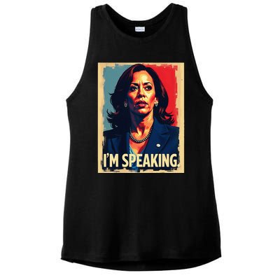 Kamala Harris Quote IM Speaking Ladies PosiCharge Tri-Blend Wicking Tank