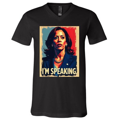 Kamala Harris Quote IM Speaking V-Neck T-Shirt