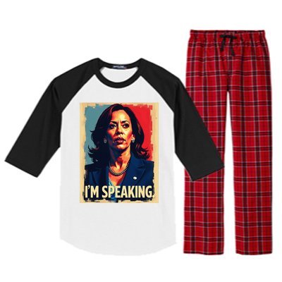 Kamala Harris Quote IM Speaking Raglan Sleeve Pajama Set