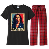 Kamala Harris Quote IM Speaking Women's Flannel Pajama Set