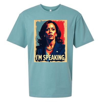 Kamala Harris Quote IM Speaking Sueded Cloud Jersey T-Shirt