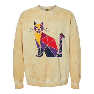 Kamala Harris Quilted 2024 Cat Lady Colorblast Crewneck Sweatshirt