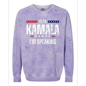 Kamala Harris Quote Im Speaking For 2024 Colorblast Crewneck Sweatshirt