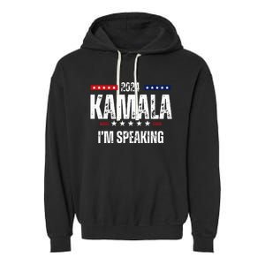 Kamala Harris Quote Im Speaking For 2024 Garment-Dyed Fleece Hoodie