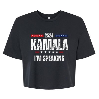 Kamala Harris Quote Im Speaking For 2024 Bella+Canvas Jersey Crop Tee