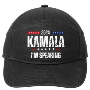 Kamala Harris Quote Im Speaking For 2024 7-Panel Snapback Hat