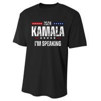 Kamala Harris Quote Im Speaking For 2024 Performance Sprint T-Shirt