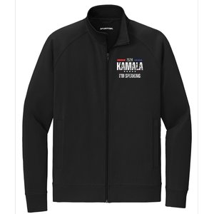 Kamala Harris Quote Im Speaking For 2024 Stretch Full-Zip Cadet Jacket