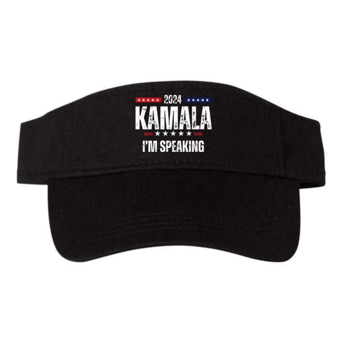 Kamala Harris Quote Im Speaking For 2024 Valucap Bio-Washed Visor