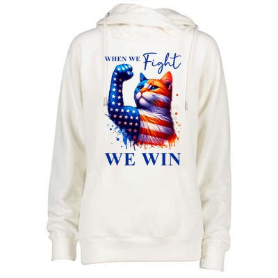 Kamala Harris Quote When We Fight We Win Womens Funnel Neck Pullover Hood