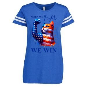 Kamala Harris Quote When We Fight We Win Enza Ladies Jersey Football T-Shirt