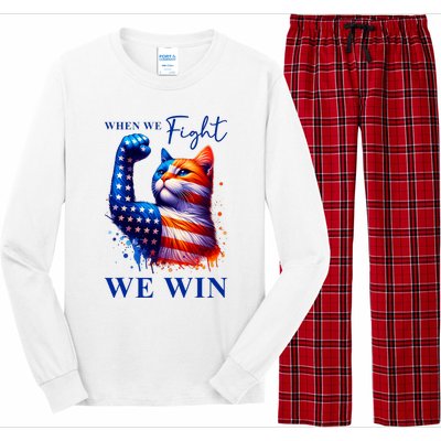 Kamala Harris Quote When We Fight We Win Long Sleeve Pajama Set