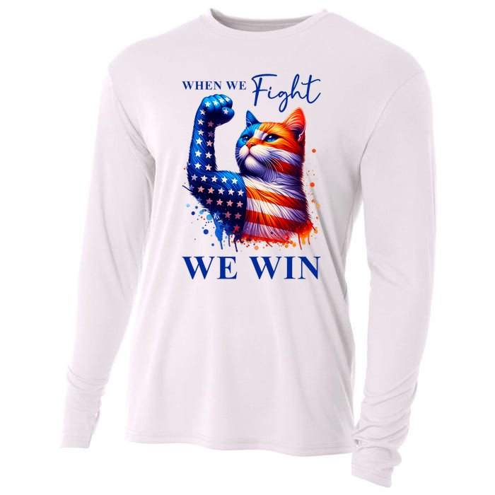 Kamala Harris Quote When We Fight We Win Cooling Performance Long Sleeve Crew