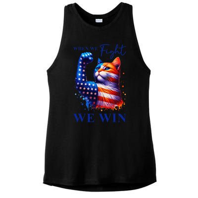 Kamala Harris Quote When We Fight We Win Gift Ladies PosiCharge Tri-Blend Wicking Tank