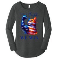 Kamala Harris Quote When We Fight We Win Gift Women's Perfect Tri Tunic Long Sleeve Shirt