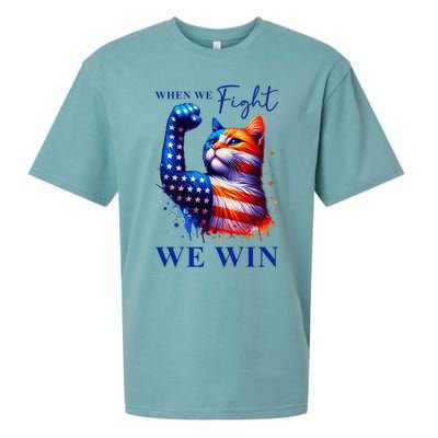 Kamala Harris Quote When We Fight We Win Gift Sueded Cloud Jersey T-Shirt