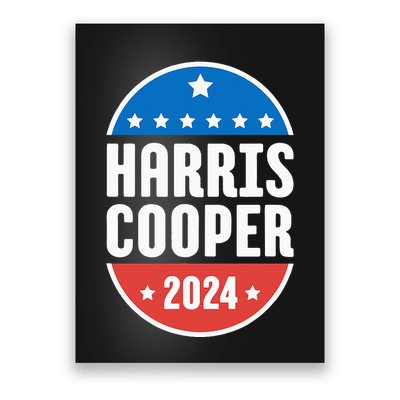 Kamala Harris Roy Cooper 2024 Election Democrat Poster