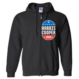 Kamala Harris Roy Cooper 2024 Election Democrat Full Zip Hoodie