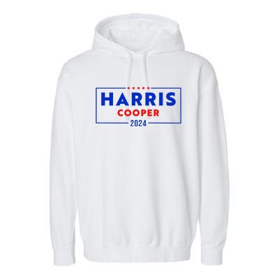 Kamala Harris Roy Cooper Support Harris Cooper 2024 Garment-Dyed Fleece Hoodie