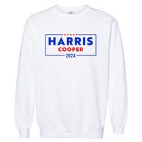 Kamala Harris Roy Cooper Support Harris Cooper 2024 Garment-Dyed Sweatshirt