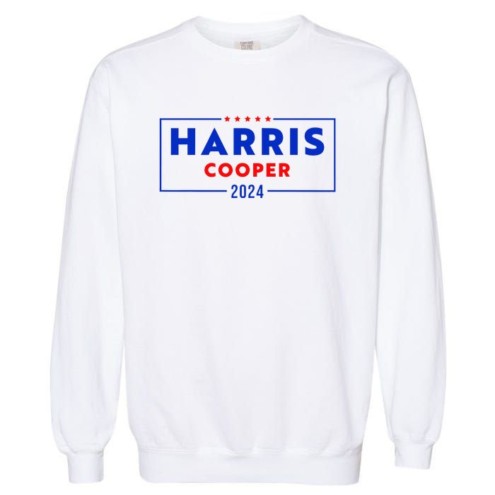 Kamala Harris Roy Cooper Support Harris Cooper 2024 Garment-Dyed Sweatshirt