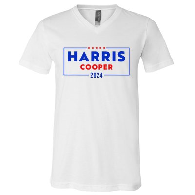 Kamala Harris Roy Cooper Support Harris Cooper 2024 V-Neck T-Shirt