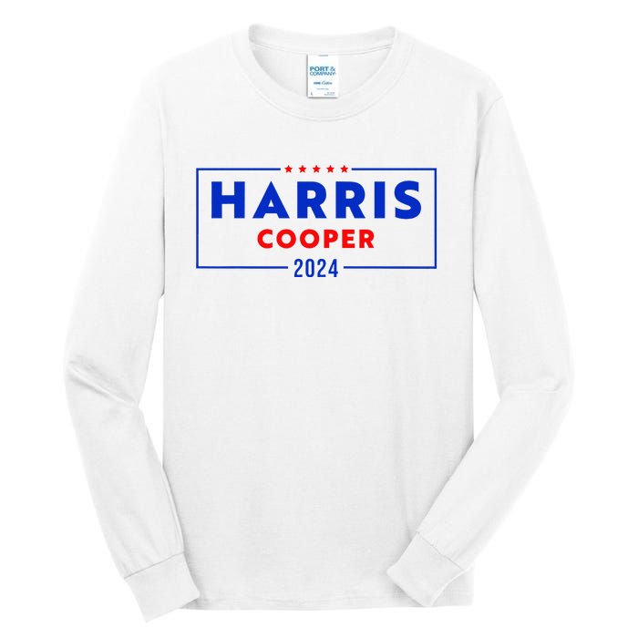 Kamala Harris Roy Cooper Support Harris Cooper 2024 Tall Long Sleeve T-Shirt